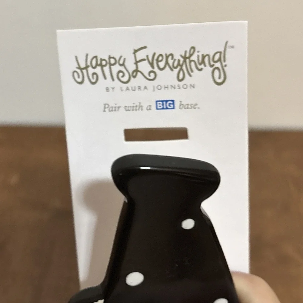 Coton Colors Happy Everything Cheer  Megaphone Large Attachment‎ Black White New